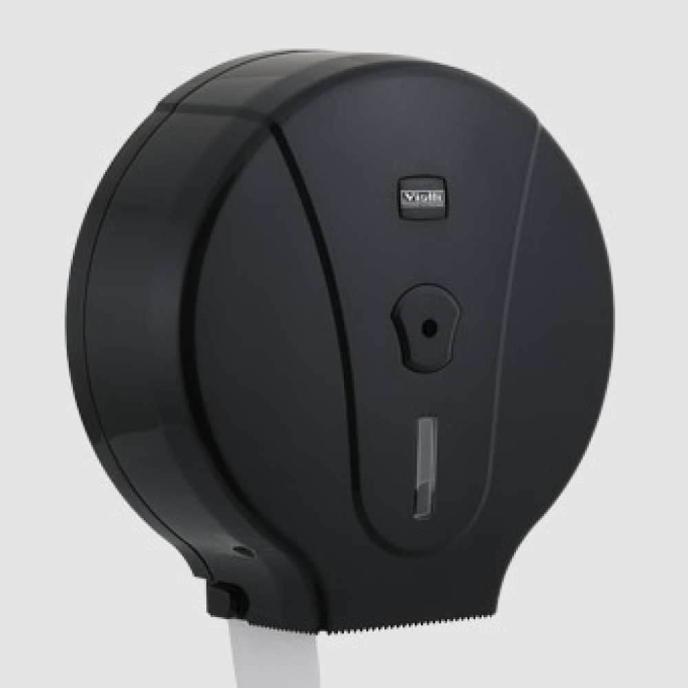 DMJ Dispenser hartie igienica minijumbo plastic negru ABS - imagine 1