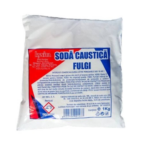 Soda caustica fulgi 1KG